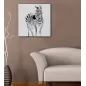OBRAZ NA PŁÓTNIE ZEBRA - B 80X80 cm